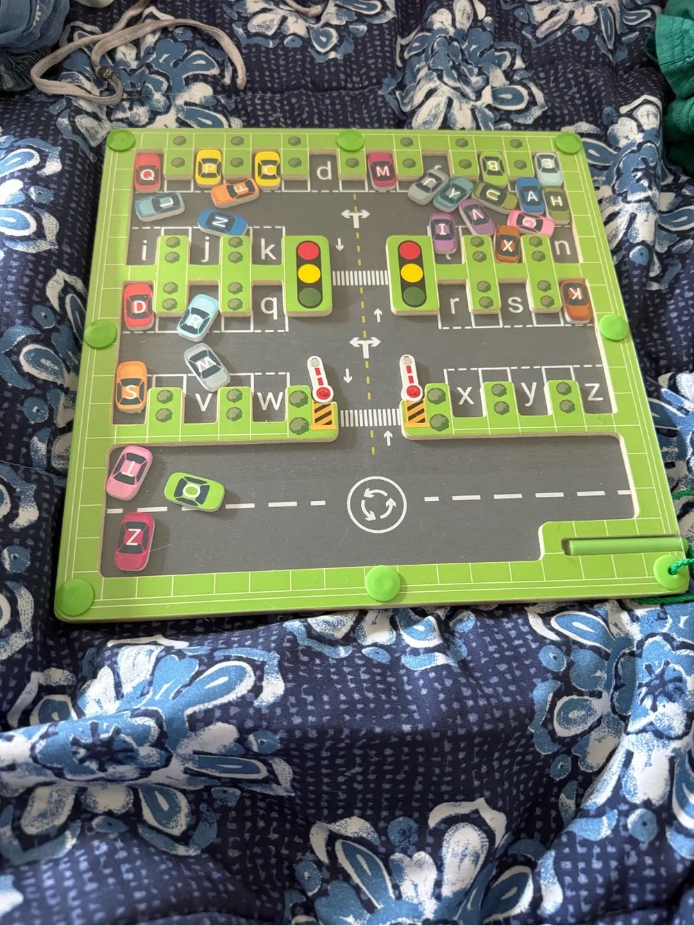 Alphabet Parking Playboard Toy - Green Road Playset